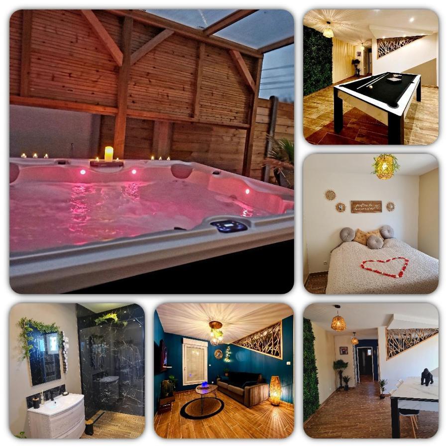 A Fleur De Spa : Maison Chaleureuse Avec Spa Privatif Et Billard. Coulogne Esterno foto